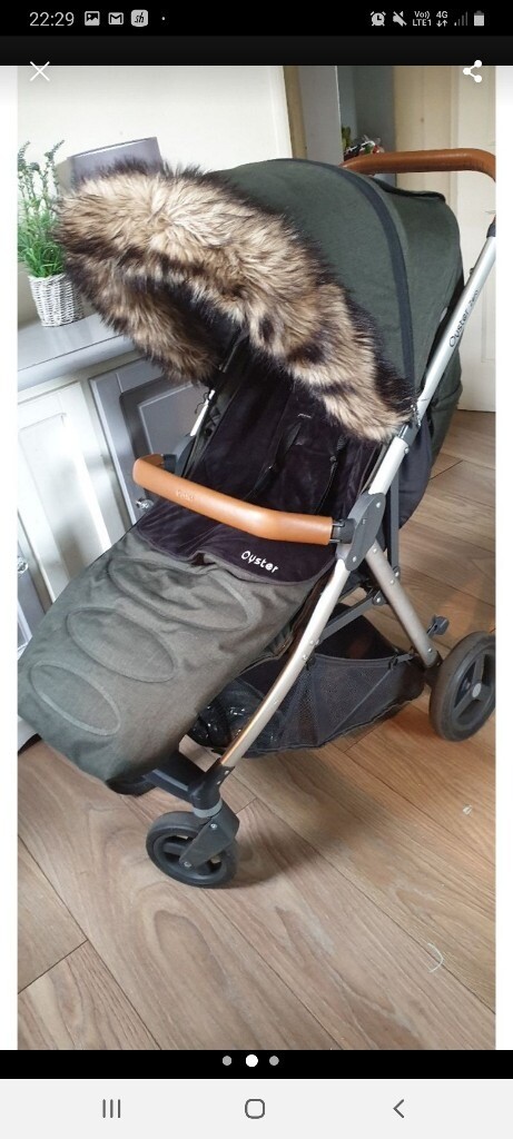 oyster zero olive green footmuff